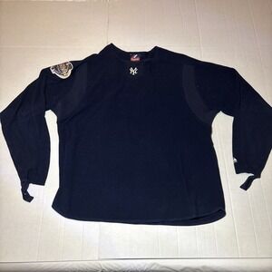 New York Yankees 2003 World Series Majestic Therma Fleece XL Vintage 100th
